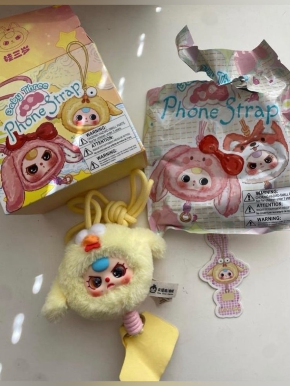 Baby Three Phone Strap Chick Tata Special Rare Eyes